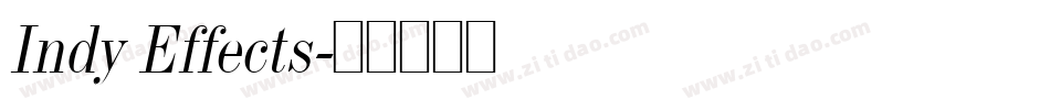 Indy Effects字体转换